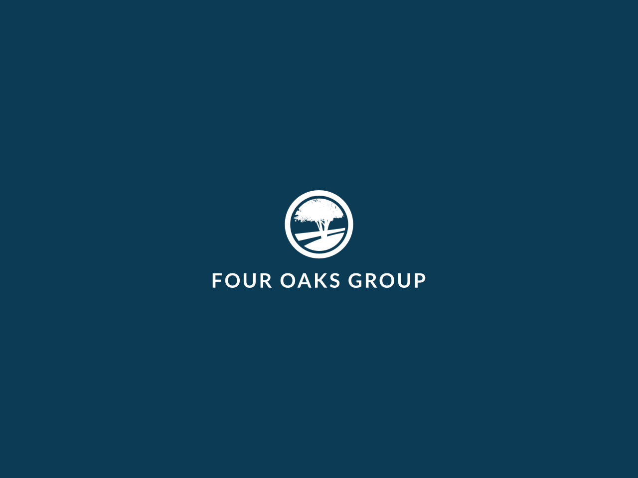 Four Oaks Group Logo Reverse